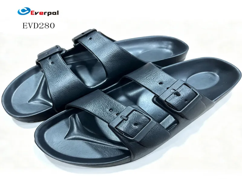 Unisex verstelbare EVA-slipsandalen met dubbele gesp